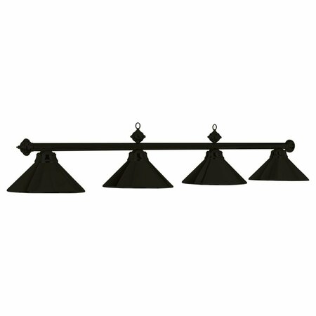 RAM GAMEROOM 78In. 4 Lt Billiard Light-Matte Black / Matte Black PR78 MB/MB